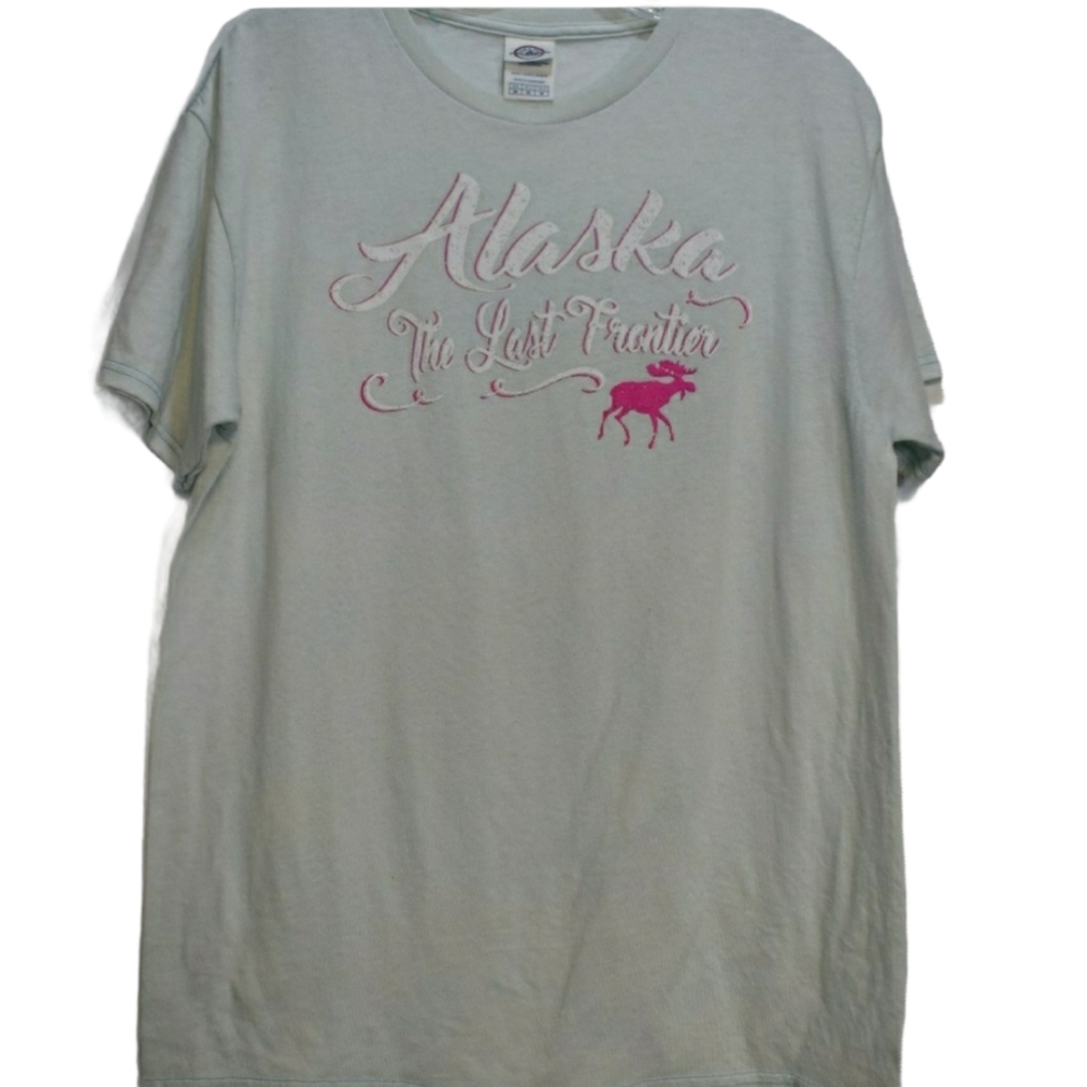 Delta Bleached Out Alaska Souvenir T-shirt Size M